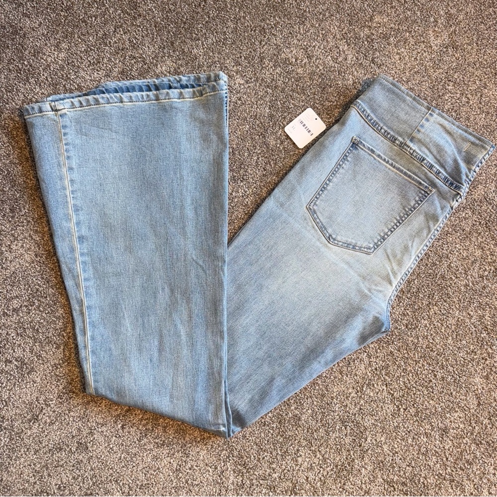 Free People Light Blue Wide Leg Jeans New With Tags NWT Women’s Size W31 - Picture 4 of 12